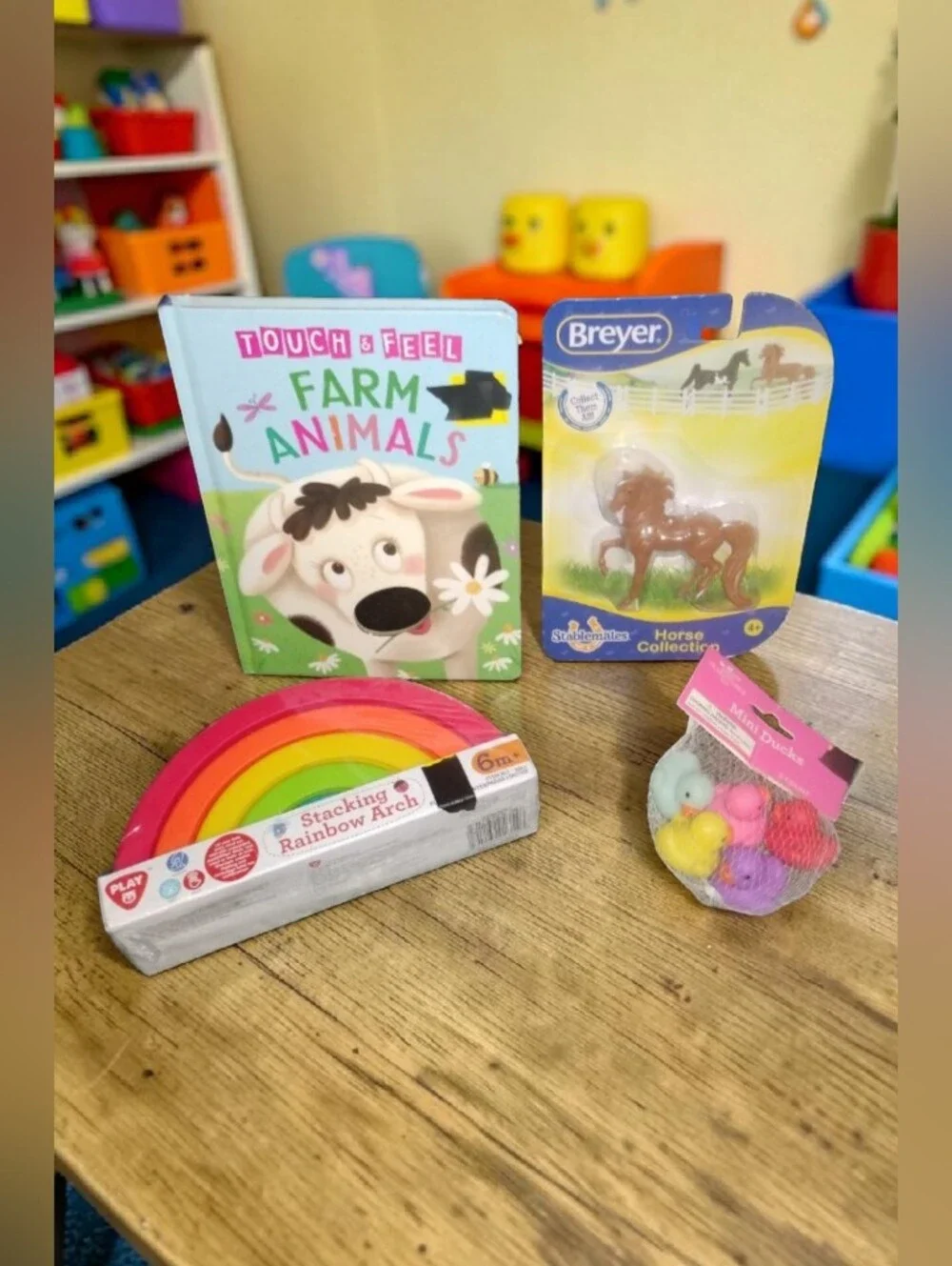 NWT Toddler & Kids Toy Bundle Breyer Horse Rainbow Stacker Book